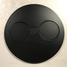 Električna utičnica Twist 2x 230V SCHUKO / Crna mat