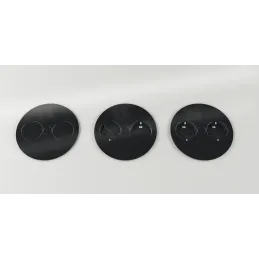 Električna utičnica Twist 2x 230V SCHUKO / Crna mat