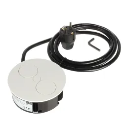 Električna utičnica Twist 2x 230V SCHUKO / Bijela mat