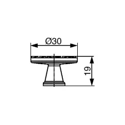 Ručka knopka GOVANNI ROUND / Sjajni krom