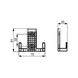 Vješalica GOVANNI UNO / Sjajni krom