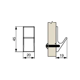 Vješalica TERZA / Brušeni nikal