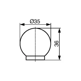 Knopka WOOD / Buk nelakiran