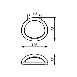 Ručka SPICE / Crna mat