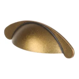 Ručka SHELL / Mjedena patina