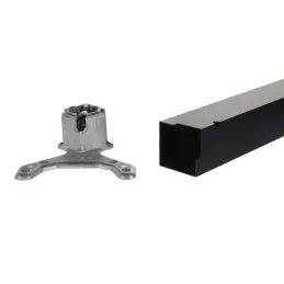 Podnožje za stol QUADRA 60x60 / Mat crna