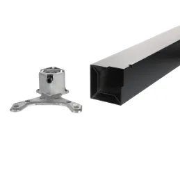 Stolna noga QUADRA 80x80 / Crna mat