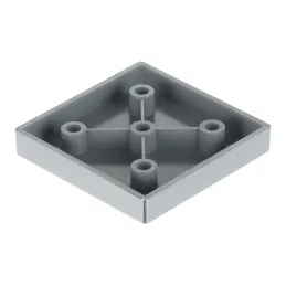 Plastična nožica 10 mm 60x60 / Sjajni krom