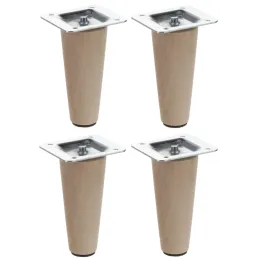 Drvena nogica za namještaj LUGO / Sirova bukva - set od 4 komada