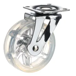Namještajni kotačić bez kočnice 75 mm / Transparentan