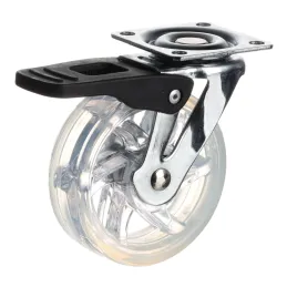 Namještajski kotačić s kočnicom 75 mm / Prozirni