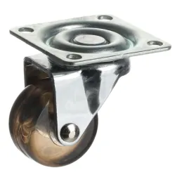 Nábytkový kotačić SIMPLE bez kočnice 35 mm / Prozirno smeđa