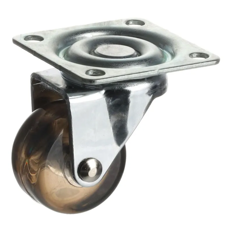 Nábytkový kotačić SIMPLE bez kočnice 35 mm / Prozirno smeđa