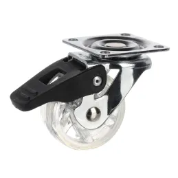 Namještajni kotačić SIMPLE s kočnicom 50 mm / Transparentan prozirno