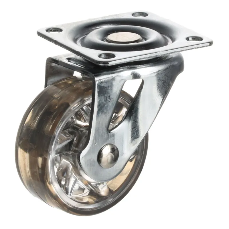 Namještajski kotačić SIMPLE bez kočnice 50 mm / Prozirno smeđa