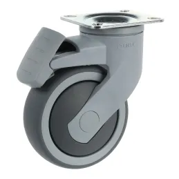 Namještajni kotač TENTE s kočnicom 5377 - 100 mm / Siva