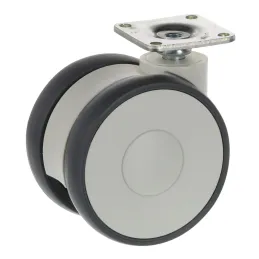 Namještajni kotač LINEA 75 mm - bez kočnice / svijetlosiva RAL 9002