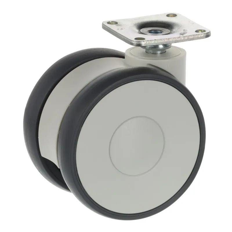 Namještajni kotač LINEA 75 mm - bez kočnice / svijetlosiva RAL 9002