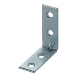 Spojni kutnik 40 x 40 mm - 10 kom / Bijeli cink