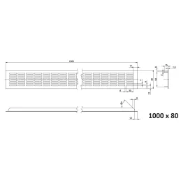 Ventilacijska rešetka LAGUNA / Bijela mat