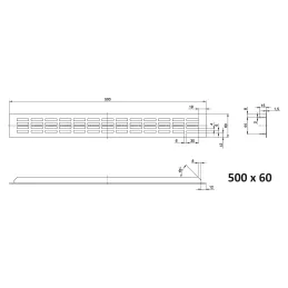Ventilacijska rešetka LAGUNA / Bijela mat