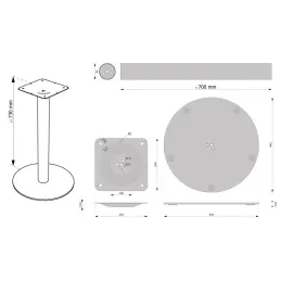 Stalni stalak SOUND / Nehrđajući čelik