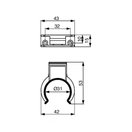 Pričvršćivanje drvene lajsne na nogicu BIGG / Crna