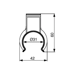 Učvršćivanje plastičnog postolja na nogicu BIGG / Crna