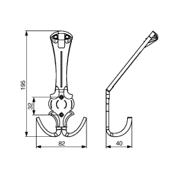 Vješalica VERDI MAXI / Starobronca