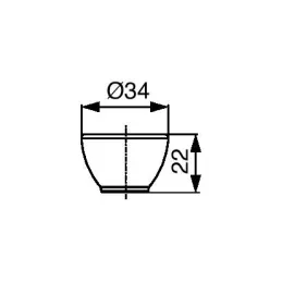 Ručka knopka SABIN / Ružičasta