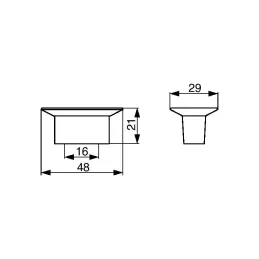 Ručkica knopka SABIN LONG / Roza