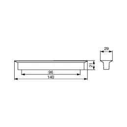 Ručka SABIN / Ružičasta