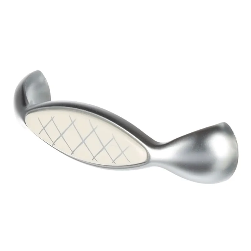 Ručka ROSALIA / Porculan s motivom - matirani krom