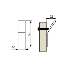 Ručka za namještaj knopka ZION / Brušeno zlato
