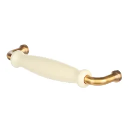 Ručka RAENA / Porculan - zlatna patina