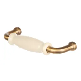 Ručka RAENA / Porculan - zlatna patina