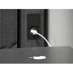 Električna utičnica VersaHit Mono 1 x 230V SCHUKO / Crna