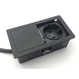 Električna utičnica VersaHit Mono 1 x 230V SCHUKO / Crna