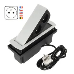 Izvlačna električna utičnica CIZO 2x230 + 2xUSB - FRANCUSKI TIP / Mat bijela