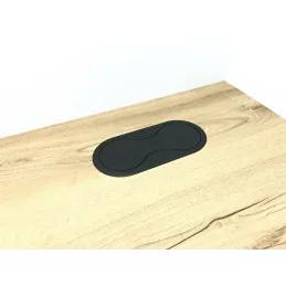 Unutarnja utičnica SWING SCHUKO 2 x 230 V / Crna mat