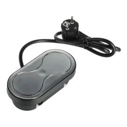 Unutarnja utičnica SWING 2 x 230 V SCHUKO / Nehrđajući čelik