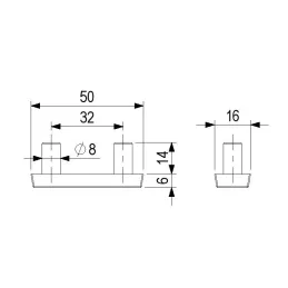 Klizač udarni s klinovima / Buk - 10 kom