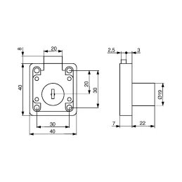 Metalni ormarić za zaključavanje ECO