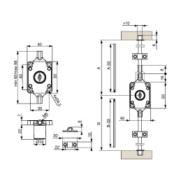 Dvokraki zatvarač D80N/19 niklan