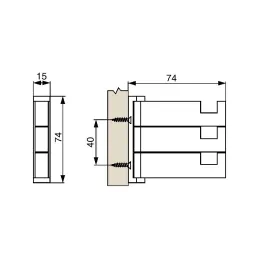 Okretna vješalica LENOS / Nehrđajući čelik