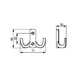 Vješalica FABIO Mini / Nikal saten
