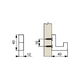 Vješalica TELGADO S / Matirani krom