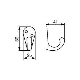 Vješalica SELENA / Crna mat