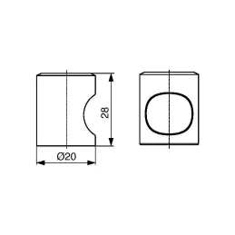 Gumb LIVIA / Nehrđajući čelik