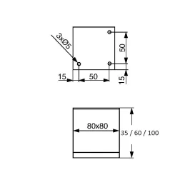 Nogica za namještaj XANA / Aluminij